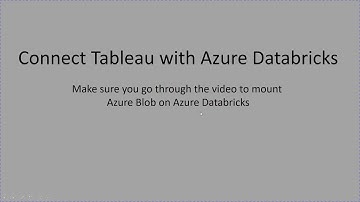 Azure Databricks | Connect Tableau with Azure Databricks