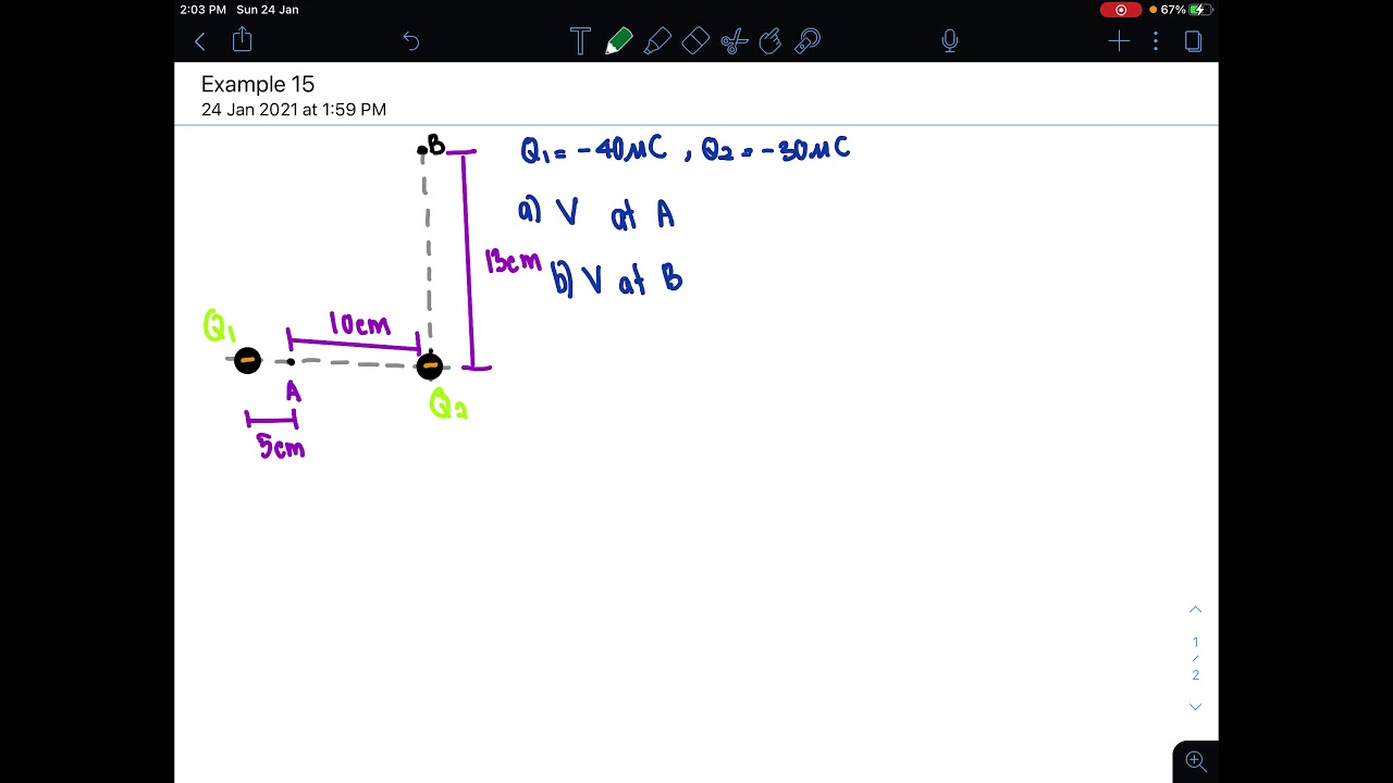 C1: Electrostatic Example 15 (worked solution) - YouTube