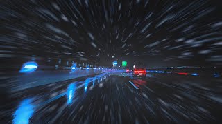 ☔️Driving in the Rain & Snow❄️on the Tokyo Highway😴Relax & For Sleep Induction