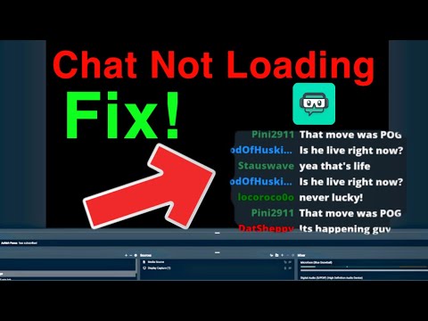 Streamlabs OBS Error Chat Not Loading FIX!