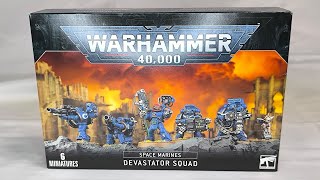 Space Marines Devastator Squad Unboxing - Warhammer 40k
