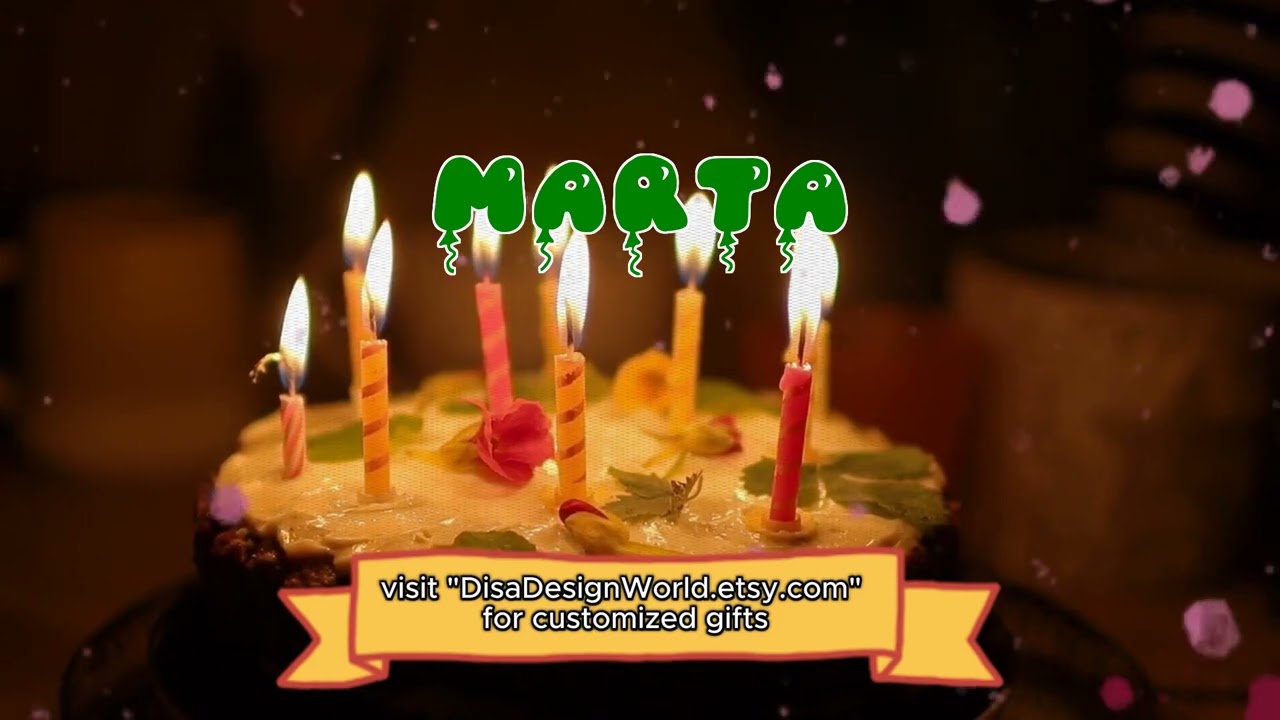Happy Birthday MARTA   Happy Birthday Song   Birthday Wishes   Birthday Party