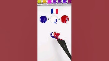 What color do mixed flags make? #paintmixing #colormixing #satisfyingasmr #asmrart (part3)