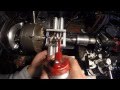 Building a model steam engine: Installing model steam engine piston washers part 2