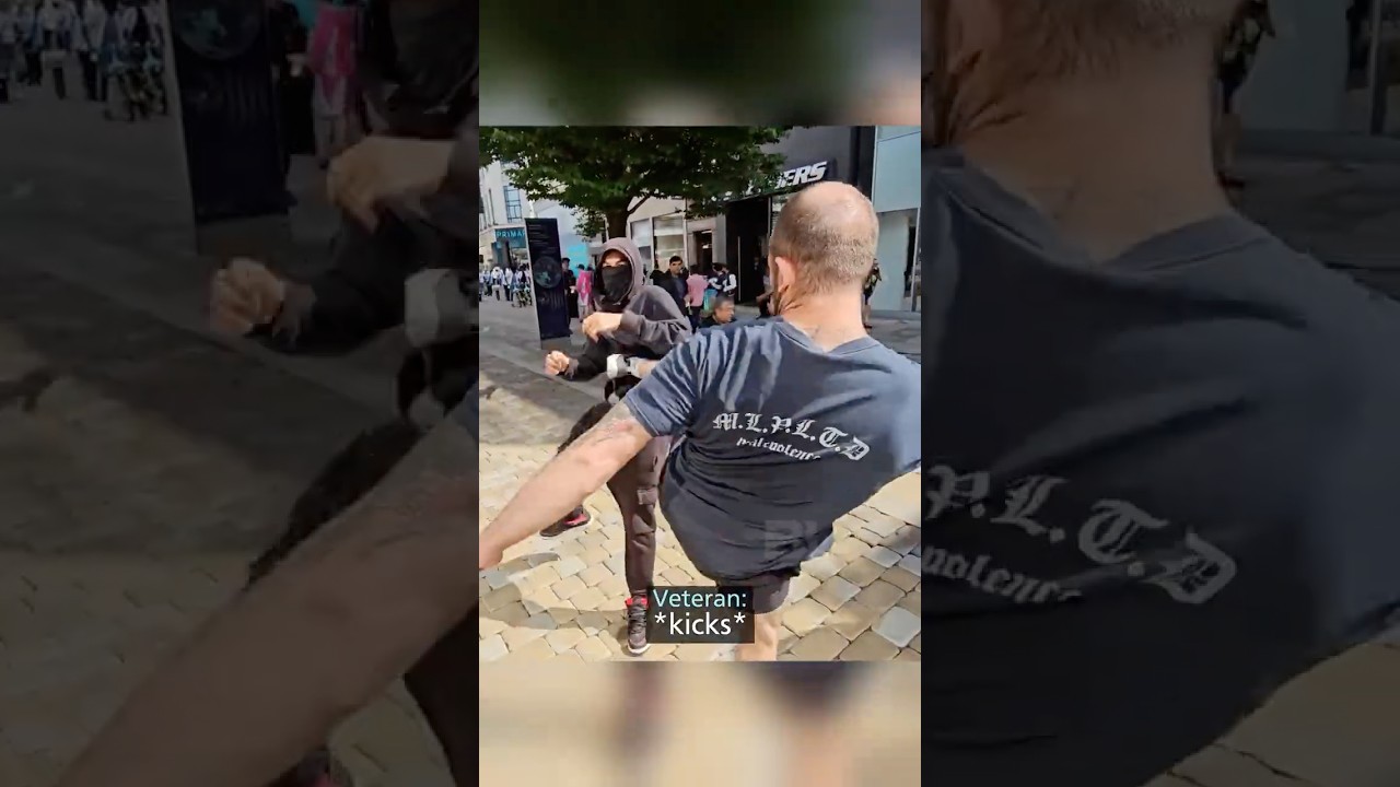 Kid Gang Member Tries Veteran...