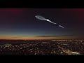 Spacex Iridium Satellite Launch PLUS Iridium Flare!!! DJI3 Advanced Drone view 12-22-17