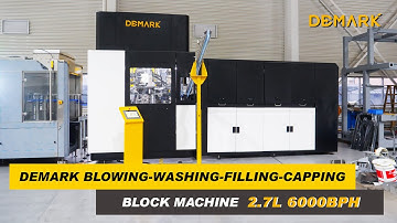 Demark PET preform Blowing Washing Filling Capping block machine  2.7L 6000BPH