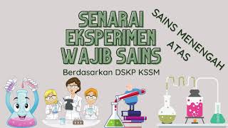 senarai eksperimen wajib Sains KSSM