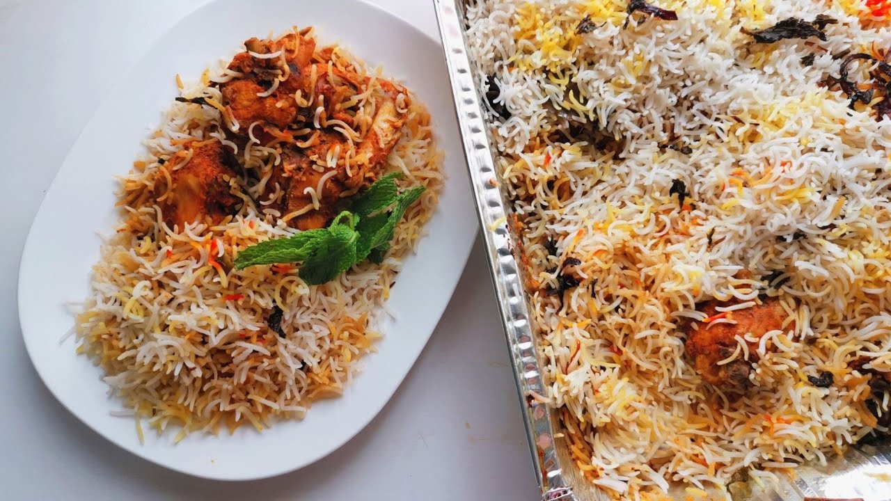 Oven Baked Chicken Biryani // Hyderabadi Chicken Biryani // Chicken Dum