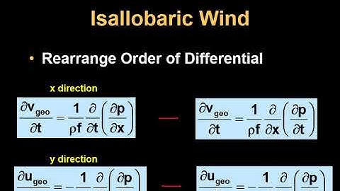 ATSC 210 Unbalanced Flow Part 1 - Isallobaric Wind