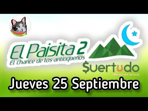 Resultado EL PAISITA 2 Jueves 25 de Septiembre de 2025
