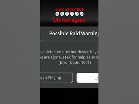error code 1001 in roblox everytime i play - YouTube
