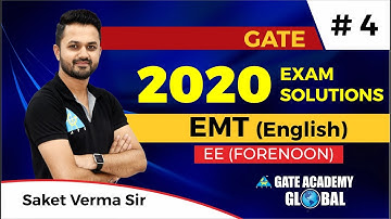4 | GATE 2020 | Electrical Engineering | Forenoon Question | EMT