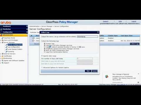 How to collect Clearpass Packet Capture