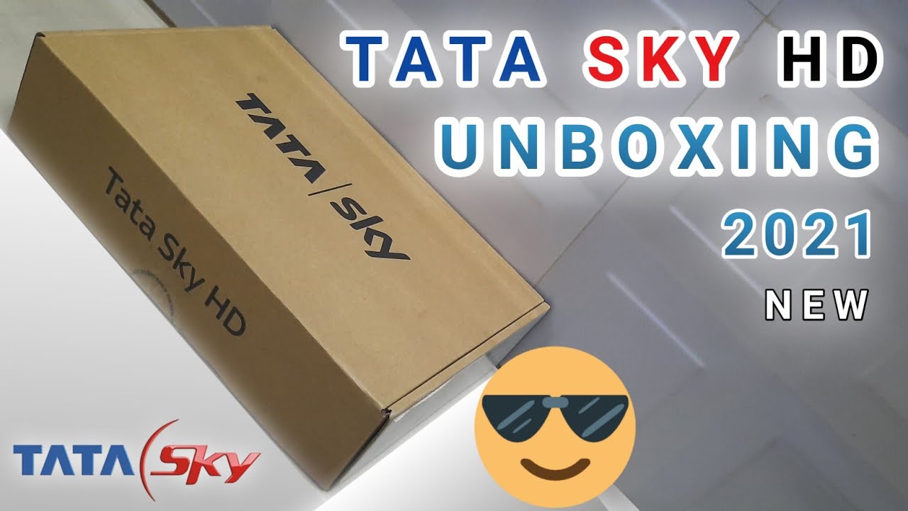 TATA SKY New HD Set Top Box Unboxing Video 2021 | Box,Remote,HDMICable,LNB, Antina,Cable,Battery.