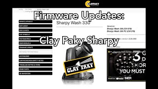 Updating Firmware via Network on Clay Paky Fixtures