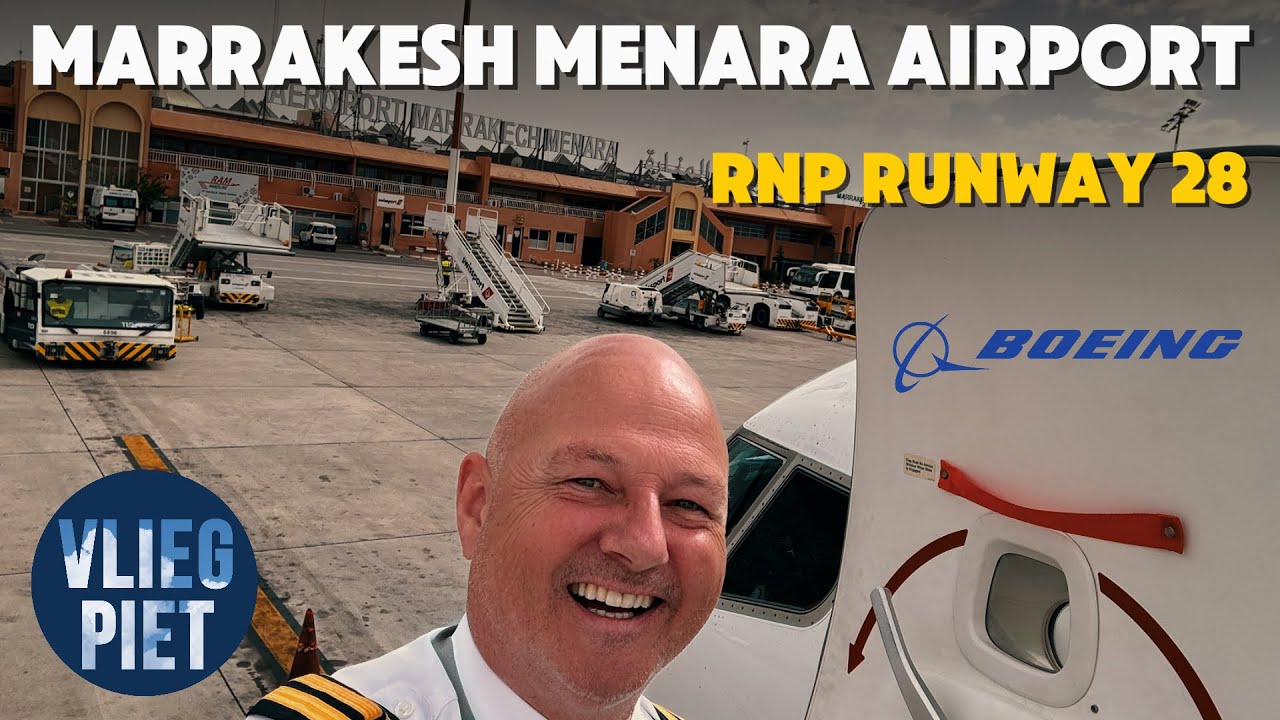 Boeing 737 RNP Approach to Runway 28 | Marrakesh Menara Airport ...