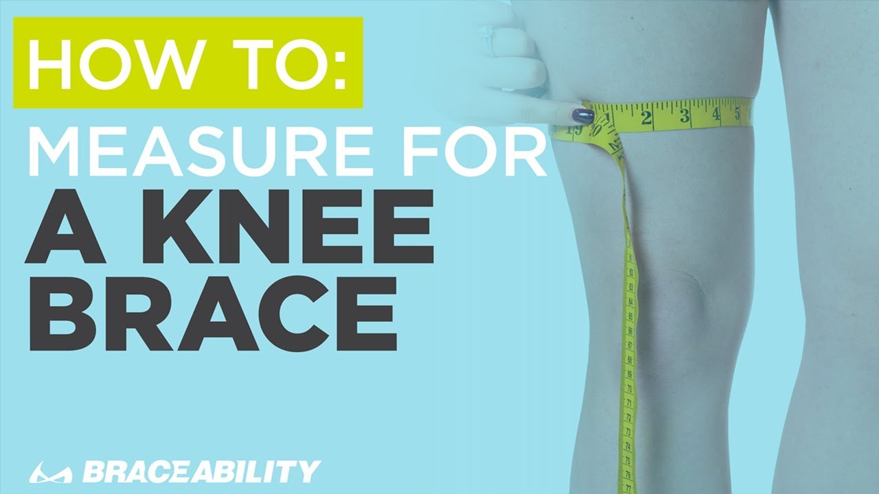 How to Measure Your Knee for Knee Sleeves and Braces - YouTube