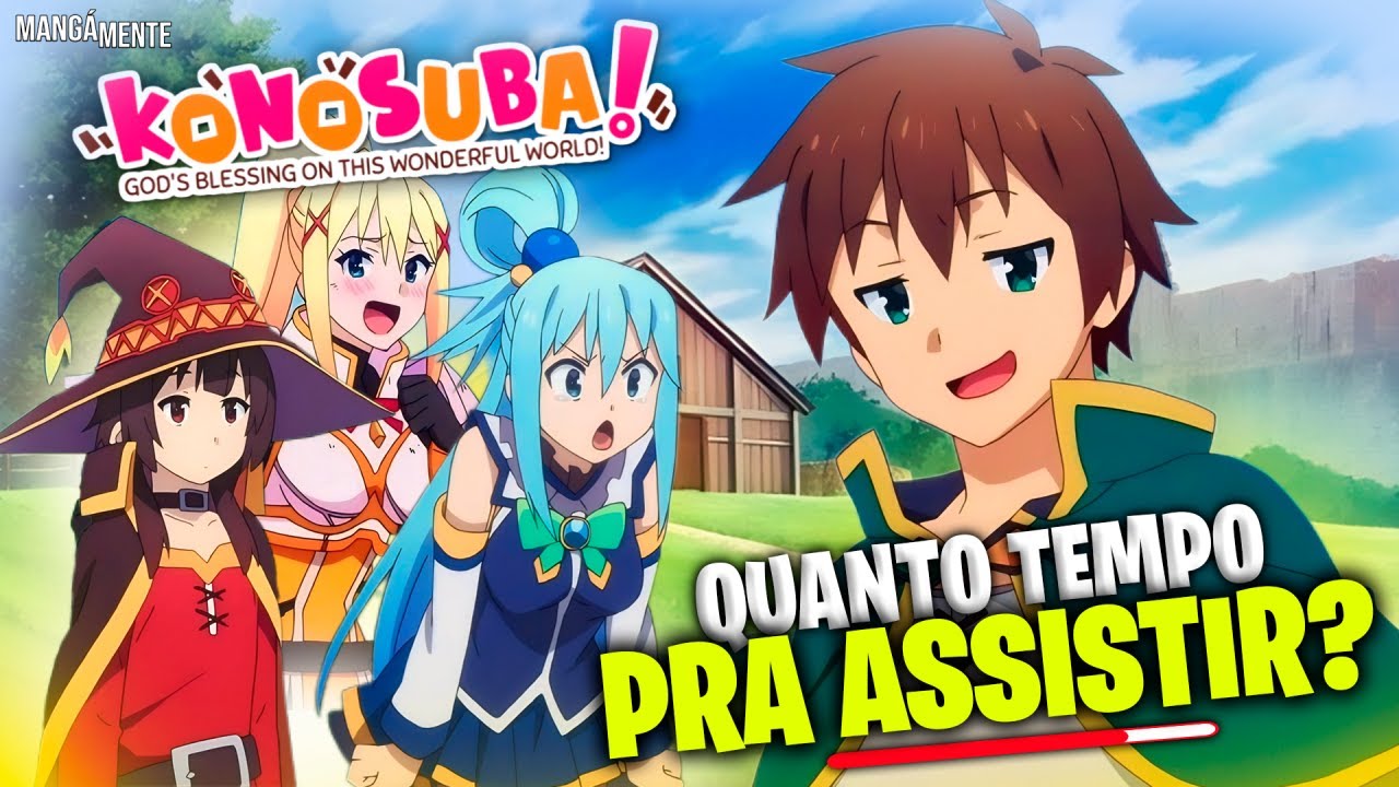 Quanto Tempo Pra Assistir KONOSUBA? #anime #konosuba 