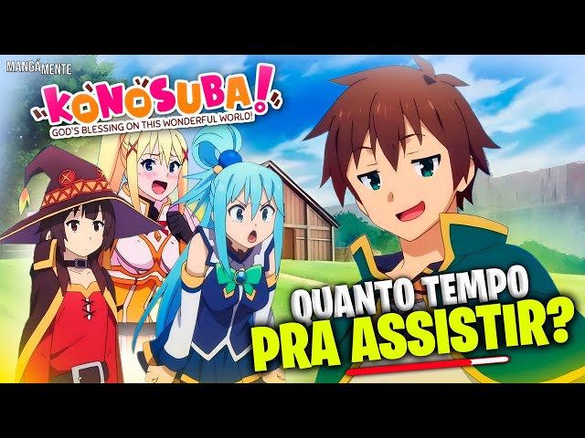 Quanto Tempo Pra Assistir KONOSUBA? #anime #konosuba 