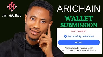 How to submit your wallet on Arichain (ARI WALLET) Airdrop - Submit your EVM WALLET to be Eligible.