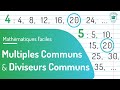 Multiples Communs & Diviseurs Communs │Mathématiques Faciles │Classes Primaires