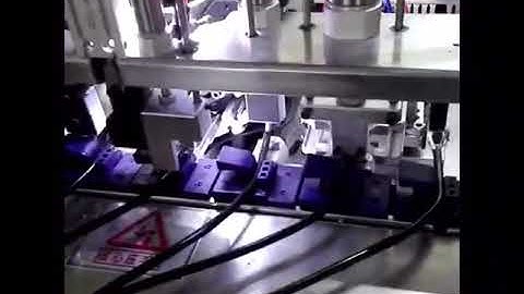 UL 2 pins round cable plug crimping one line full automatic machine