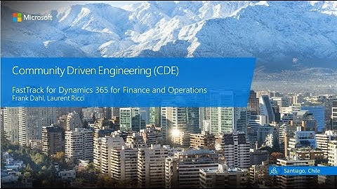 Finance and Operations Community Driven Engineering - TechTalk
