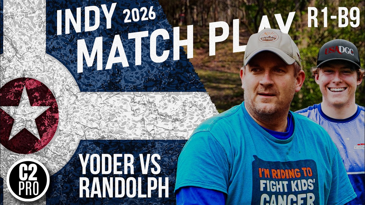 2026 Indy Match Play Championships | Group F - B9 | Yoder vs Randolph | C2 Productions Disc Golf