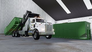 Roll-Off truck driver fs19 - Waste Management Peterbilt 367SB