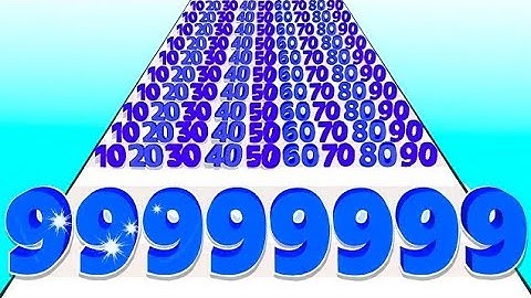 Number Master 3D : Number Run 2048 in MAX LEVEL ( New Update , ASMR ) PART 4