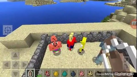Spongebob mod showcase : minecraft pe !!