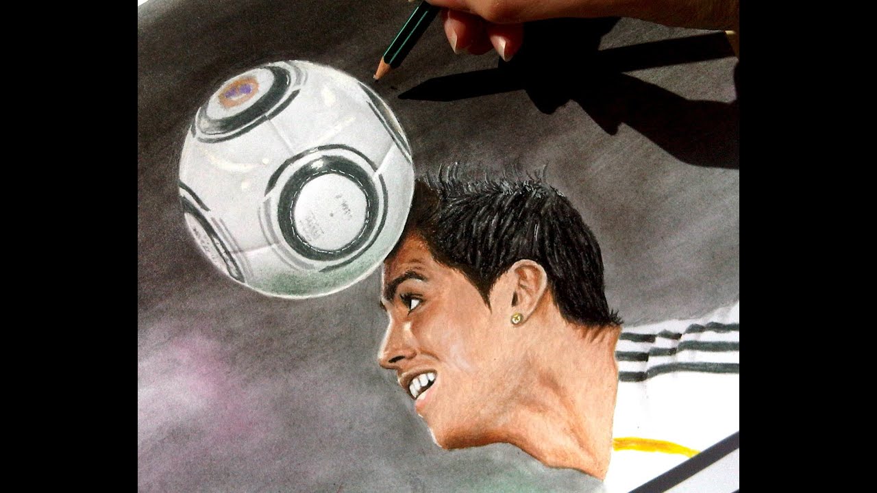 Speed drawing of Cristiano Ronaldo CR7 ⚽️ Colored Pencils  | Jasmina Susak