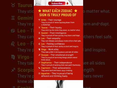 What Each Zodiac