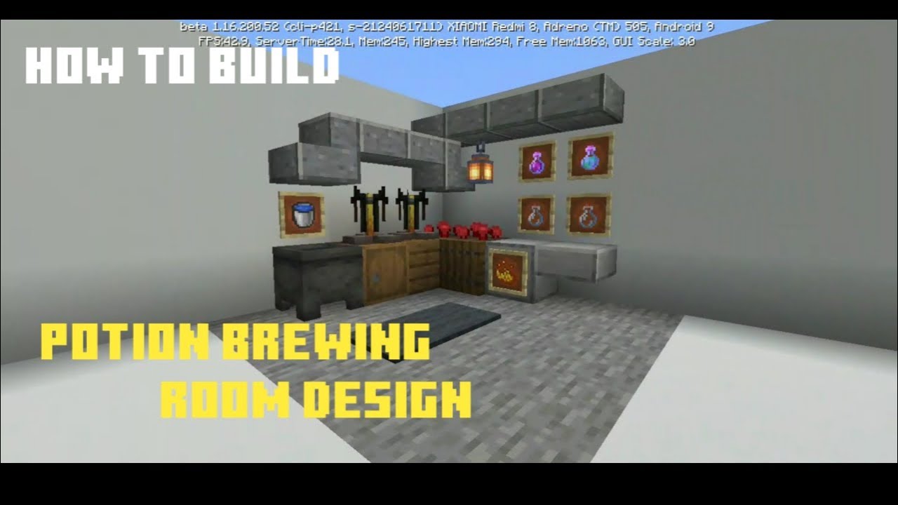 HOW TO BUILD, POTION BREWING ROOM DESIGN