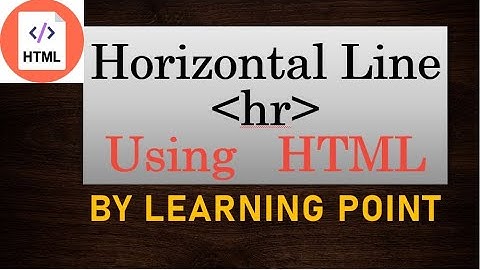 Horizontal Line Tag in HTML  Lec#05 |HTML tutorial for beginners in Urdu/Hindi|