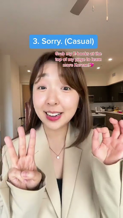 5 Different Ways to Say ‘Sorry’ in Korean🧸 #koreanlearning