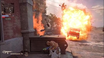 Epic car EXPLOSION! Uncharted 4: A Thief