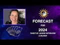 Forecast for 2024  wisdom transmissions interview w tarot by janine