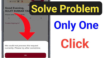 Pnb One apps Problem fix | We could not process the request currently. Please try after sometime