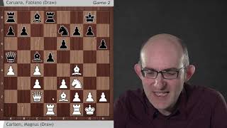 DeepMind's AlphaZero on Carlsen-Caruana Games 2 & 7 (the QGD)