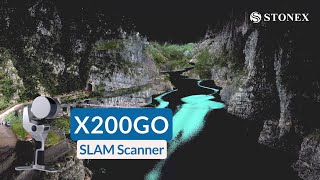 Stonex X200Go - Large-Scale 3D Survey In A Mountain Canyon