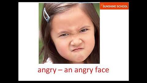 TIẾNG ANH TRẺ EM - CHUE ĐỀ : " NHỮNG BIỂU CẢM TRÊN KHUÔN MẶT " .