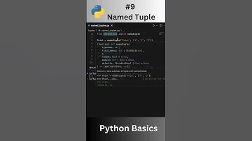 #09 | Python Named Tuple #programming #python #shorts #tuple