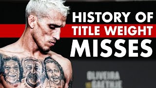 The History Of Weight Misses In UFC Title Fights