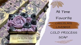 Making My All Time Favorite  CHOCOLATE LAVENDER  Goat Milk Cold Process Soap | Ellen Ruth Soap