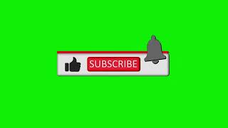 YouTube like subscribe bell icon buttons green screen 👍🔥🔥