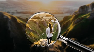 How to create magnifying glass effect in Photoshop | Step by step