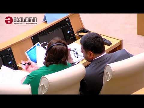 რუსეთის დუმის დეპუტატი სერგეი გავრილოვი საქართველოს პარლამენტის თავმჯდომარის სავარძელში