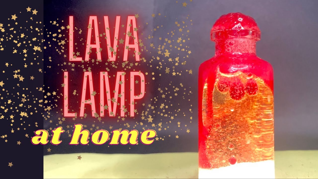 How to make lava lamp at home with things found in kitchen // diy
